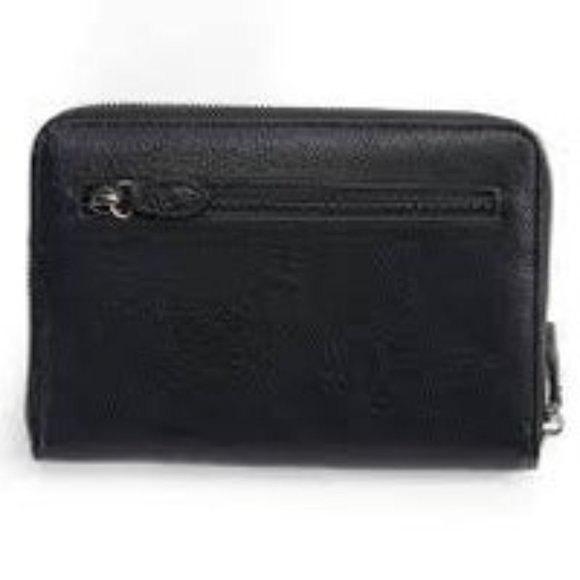 PORTFOLIO WALLET (Black) by Initials - Picture 1 of 3